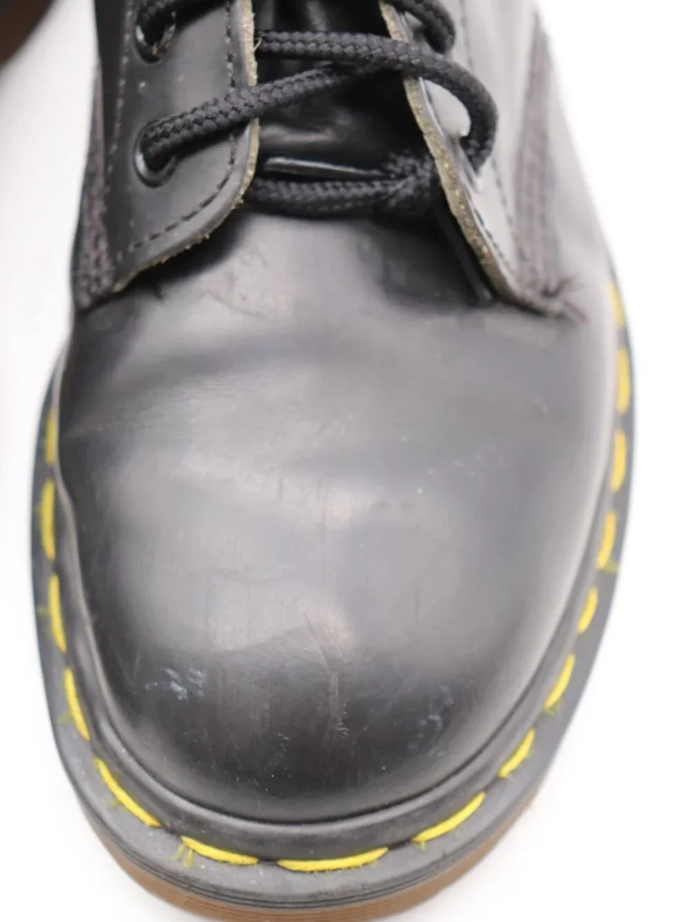 Doc Dr Martens 1914 Women's UK 6 US 8 Made In England 14 Eye Tall Black Boots